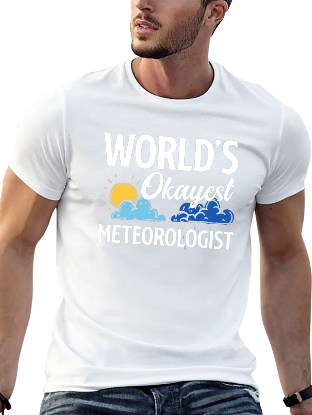 Worlds Okayest Meteorologist Graphic T-Shirt