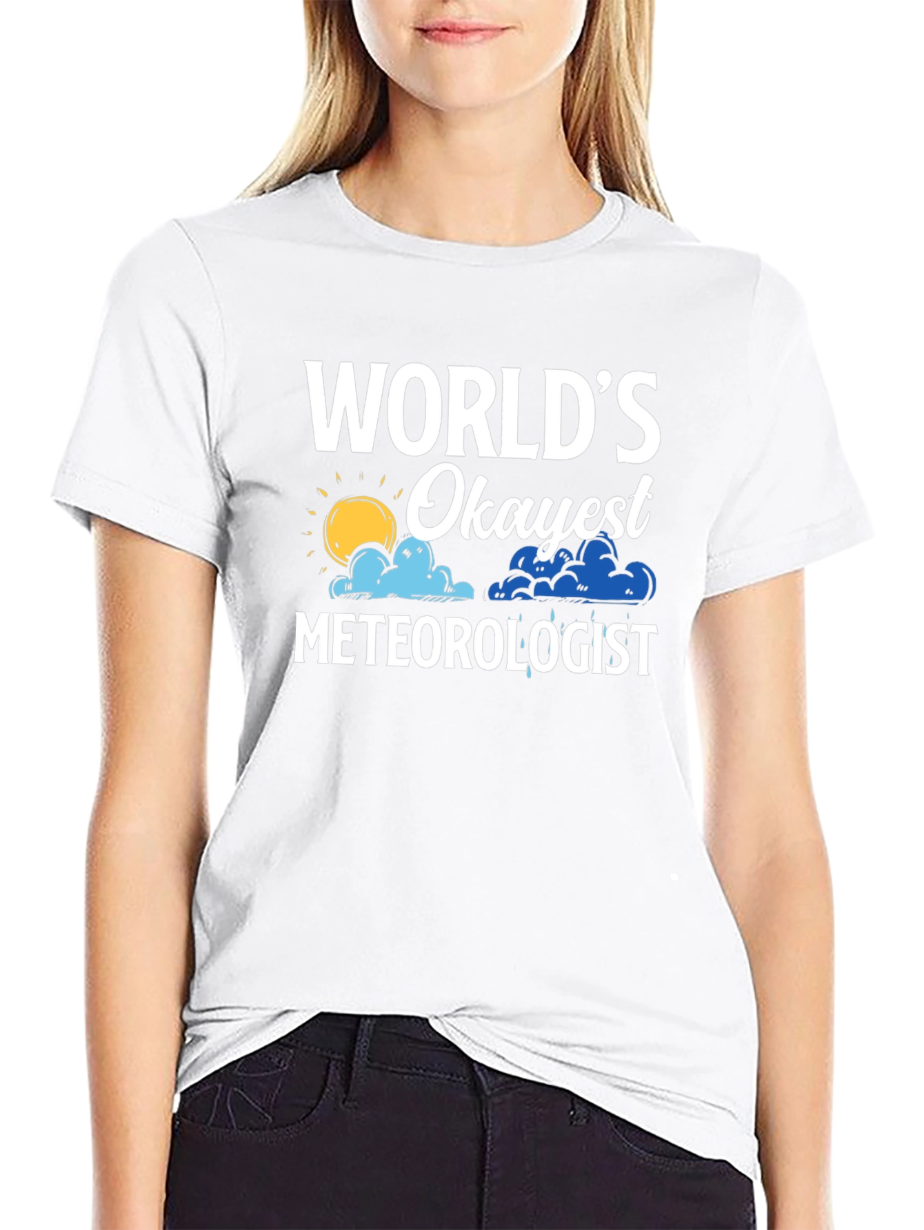 Worlds Okayest Meteorologist Graphic T-Shirt