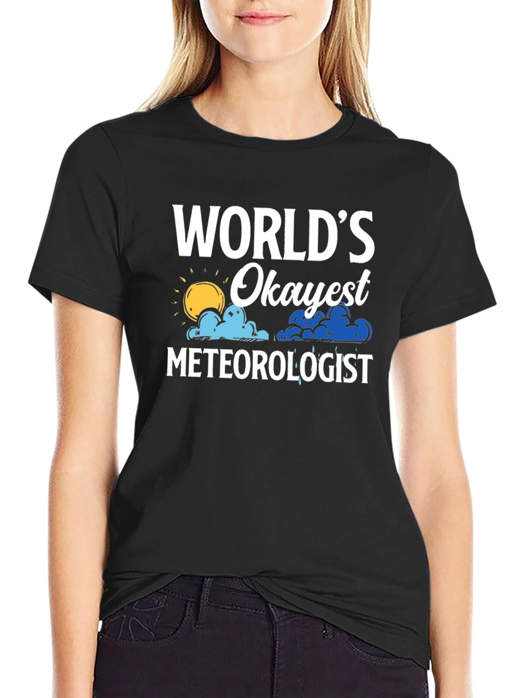 Worlds Okayest Meteorologist Graphic T-Shirt
