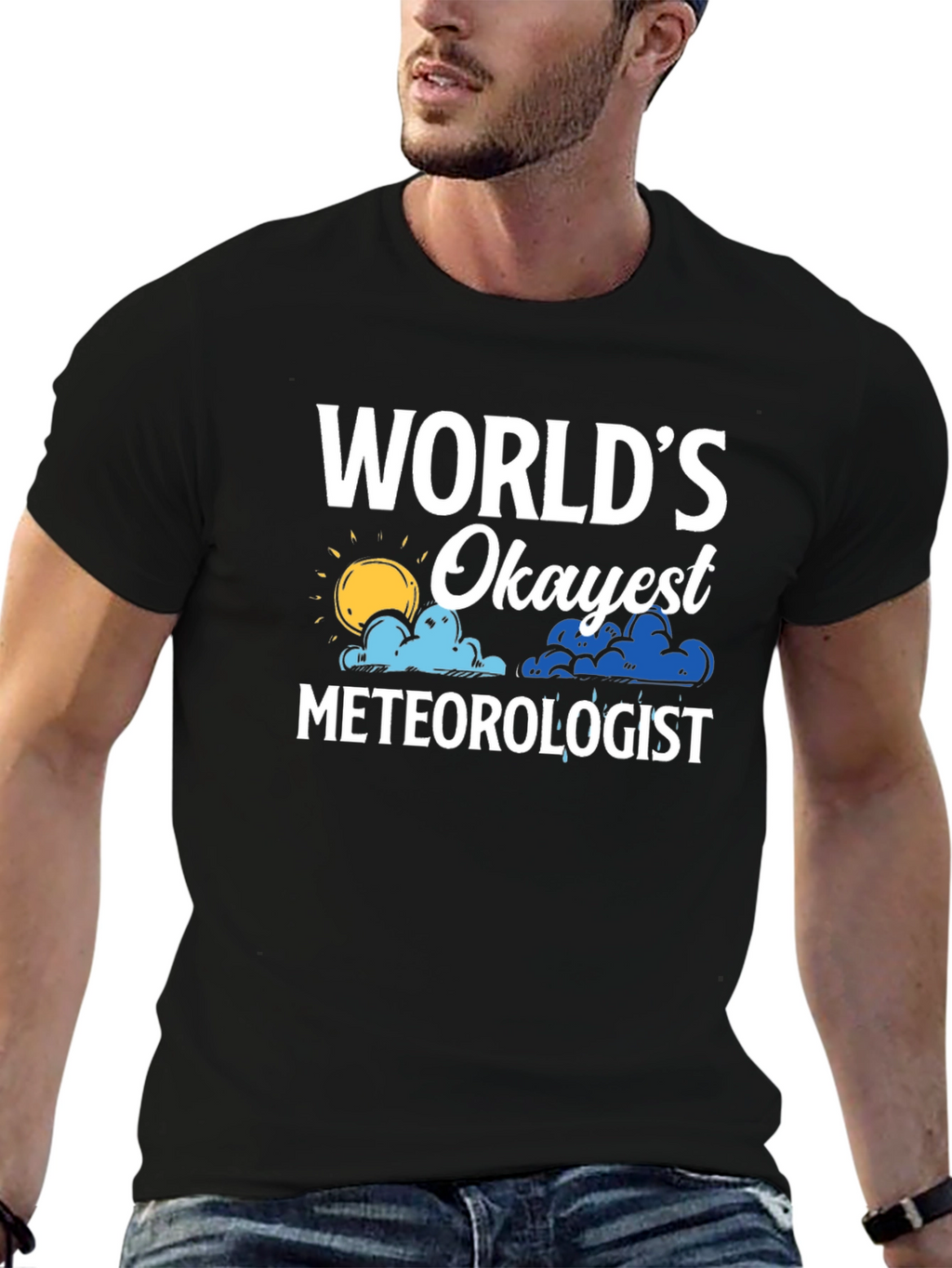 Worlds Okayest Meteorologist Graphic T-Shirt