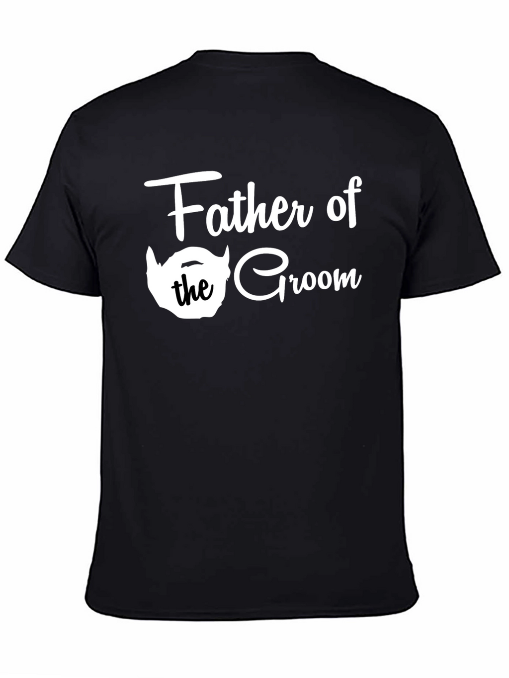 Father of the Groom Tee - Black Crew Neck