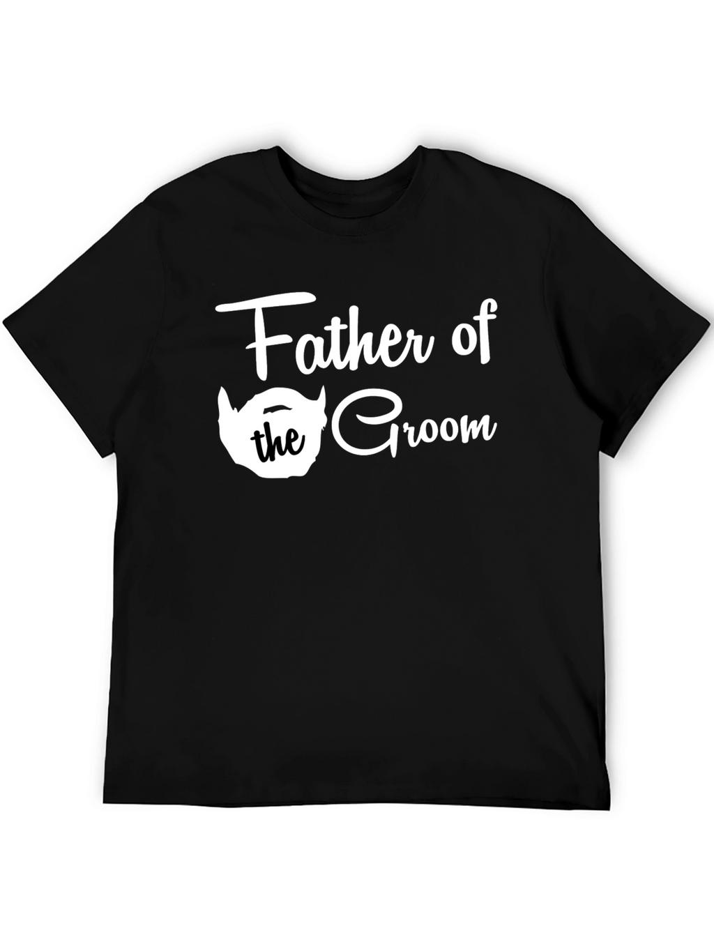 Father of the Groom Tee - Black Crew Neck