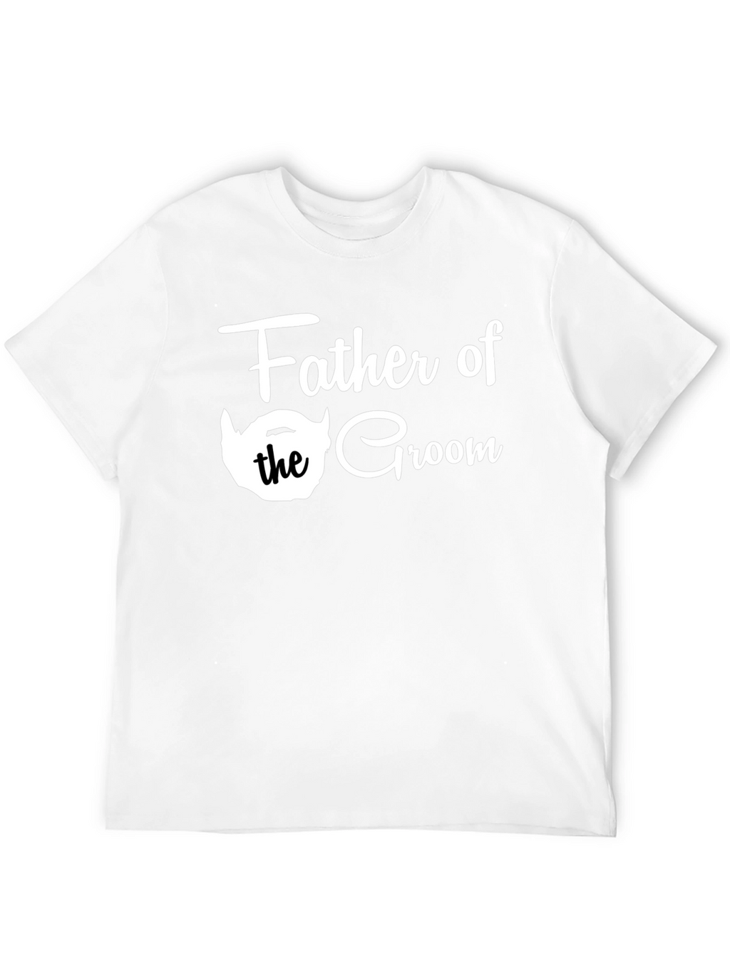 Father of the Groom Tee - Black Crew Neck