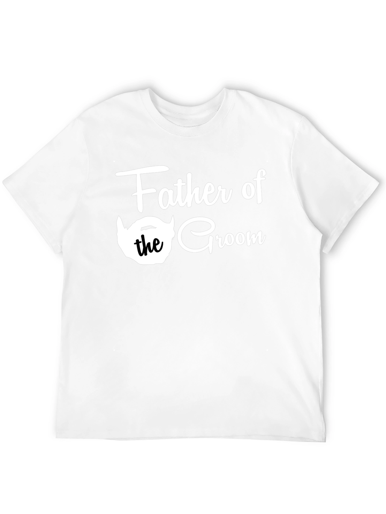 Father of the Groom Tee - Black Crew Neck