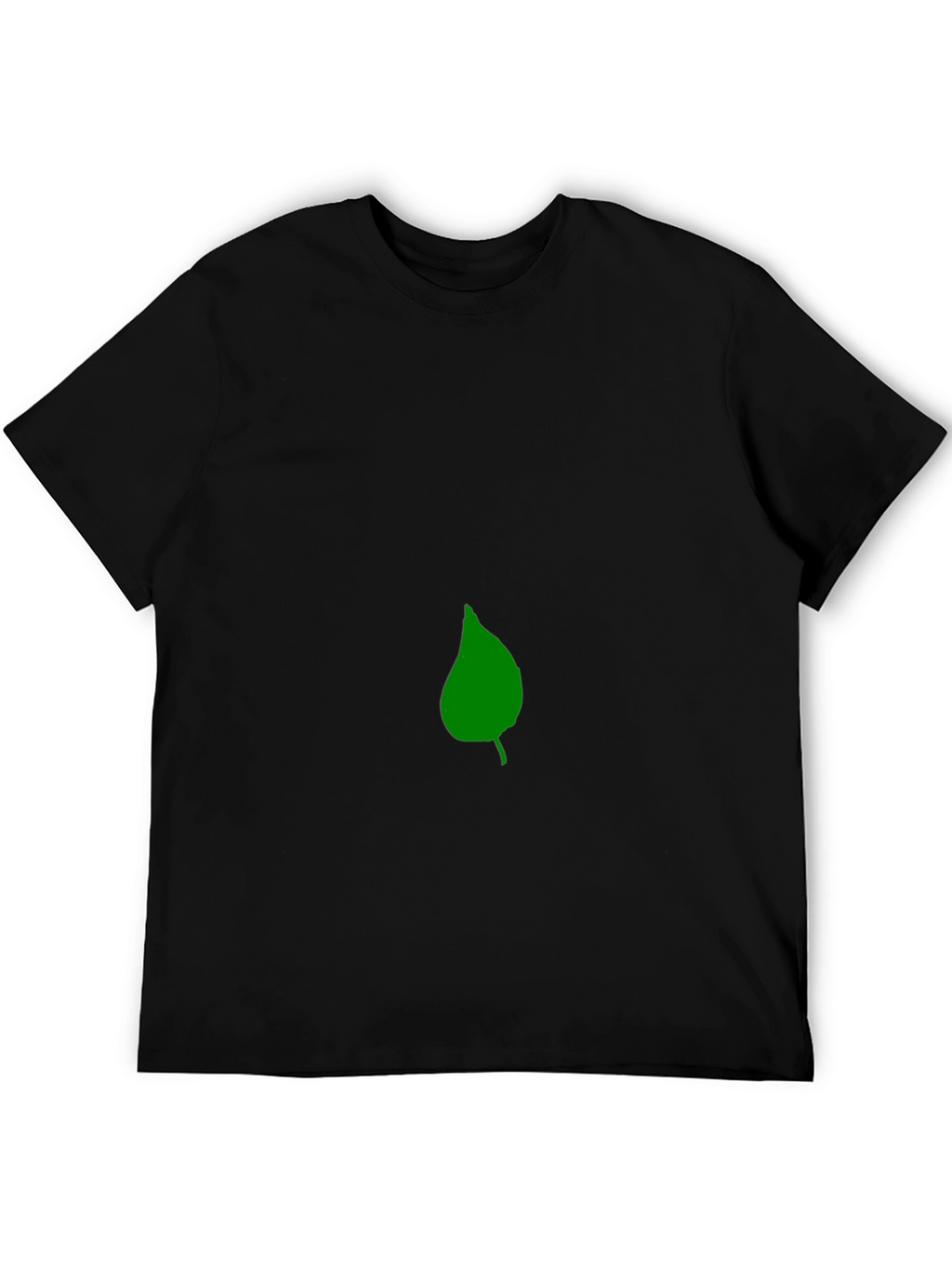 Leaf Graphic Black T-Shirt