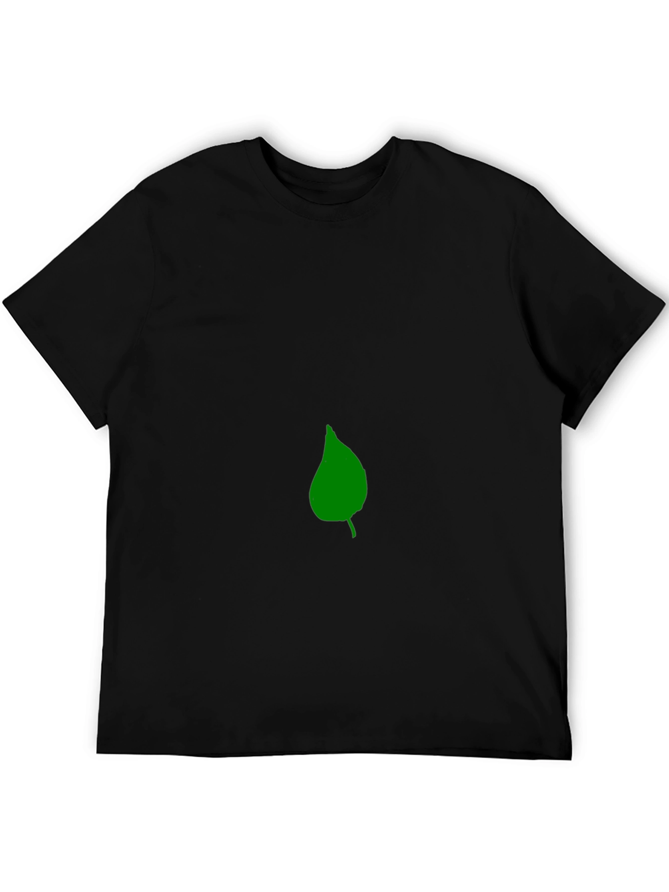 Leaf Graphic Black T-Shirt
