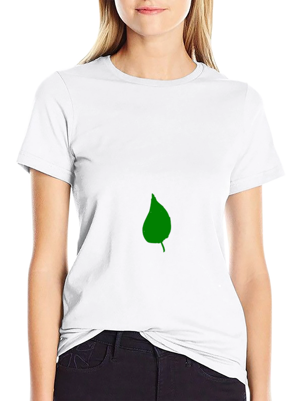 Leaf Graphic Black T-Shirt