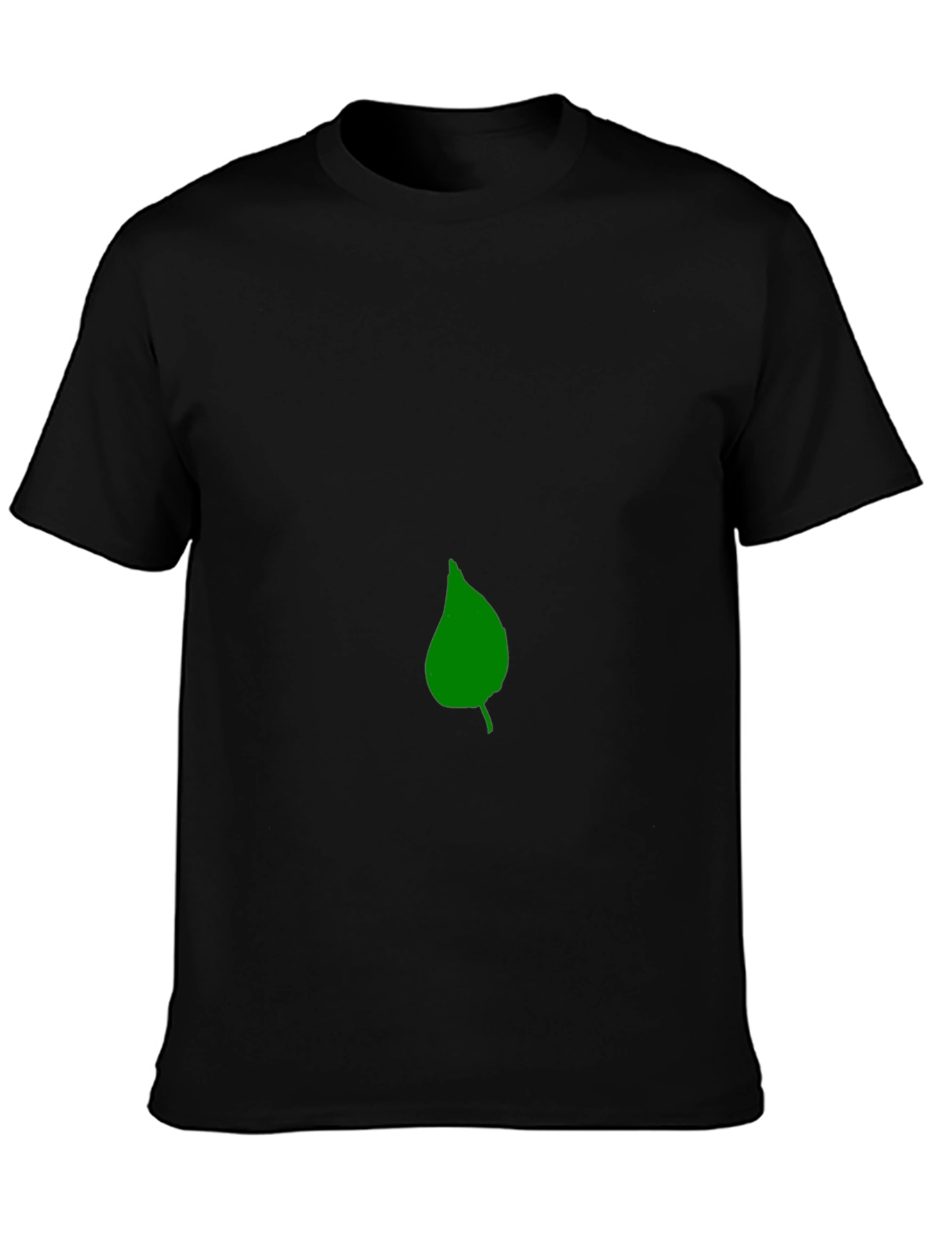 Leaf Graphic Black T-Shirt