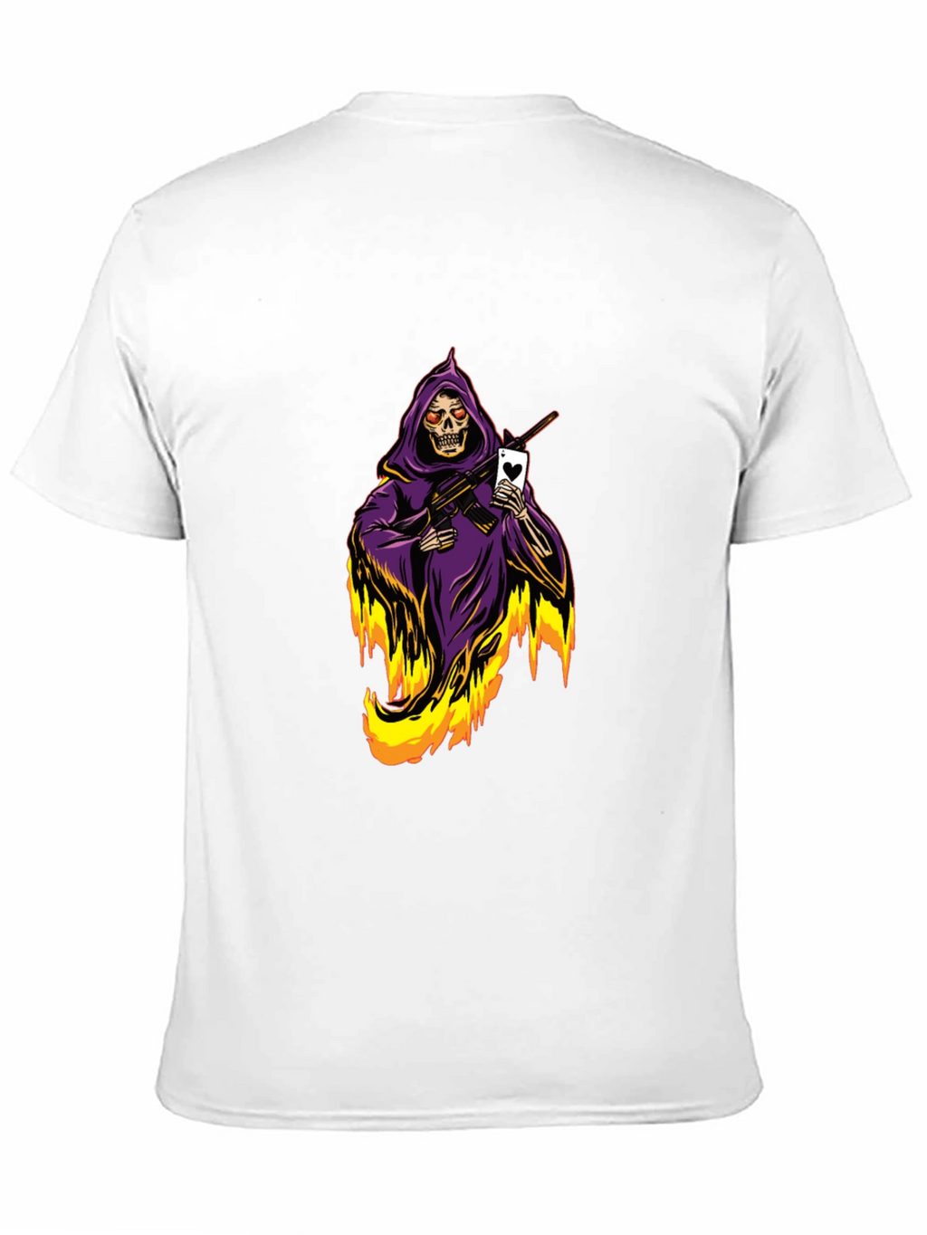 Grim Reaper T-Shirt - Ace of Hearts
