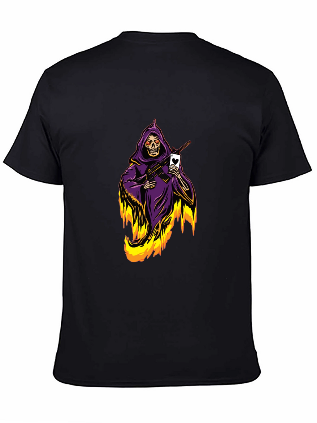 Grim Reaper T-Shirt - Ace of Hearts