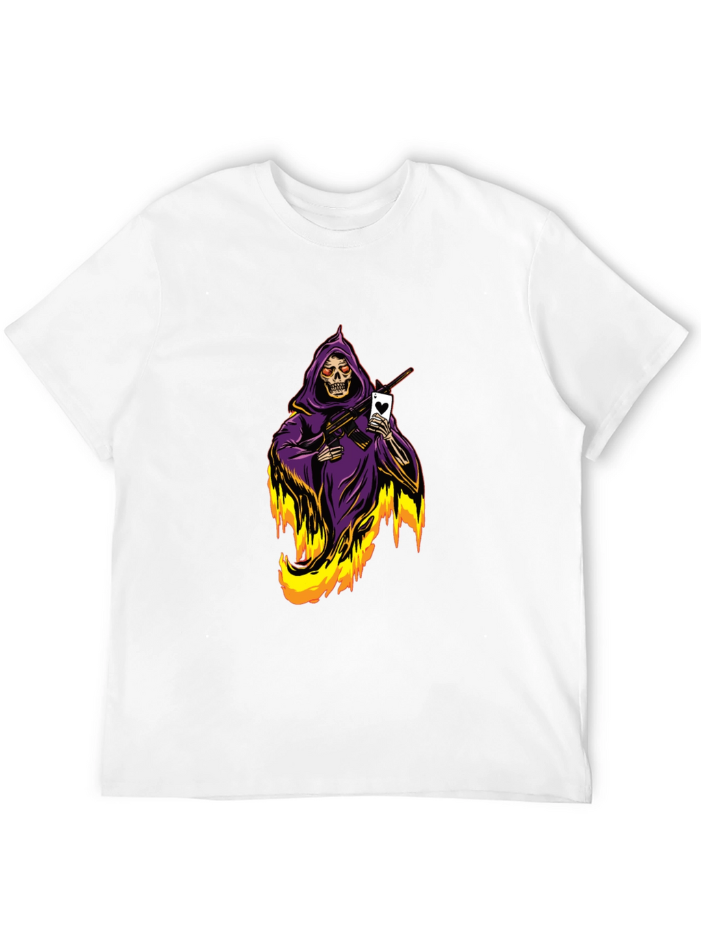 Grim Reaper T-Shirt - Ace of Hearts