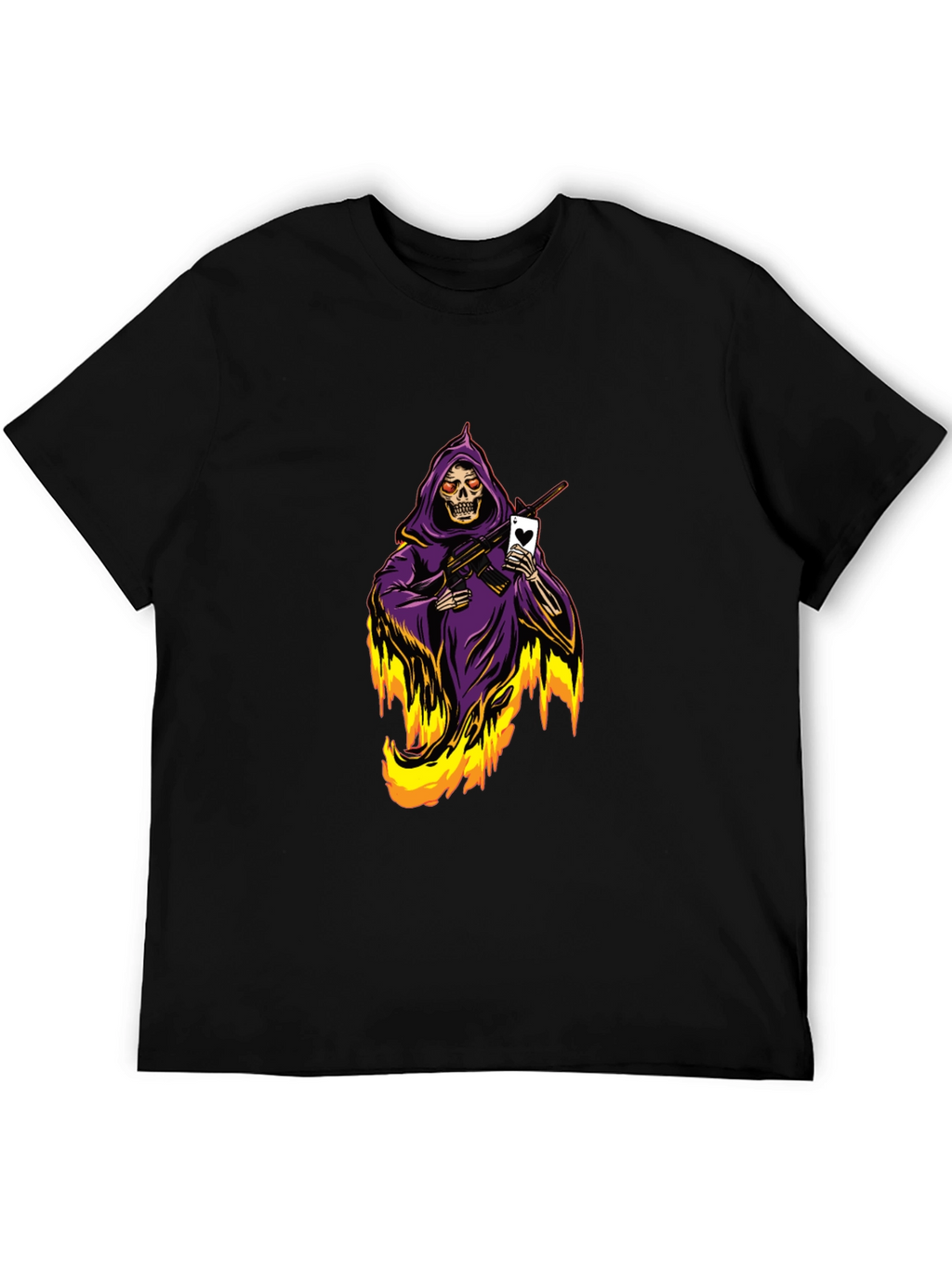Grim Reaper T-Shirt - Ace of Hearts
