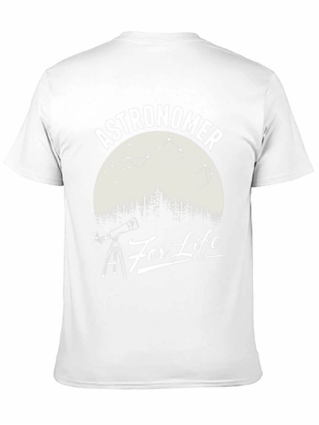 Astronomer For Life Black Graphic T-Shirt