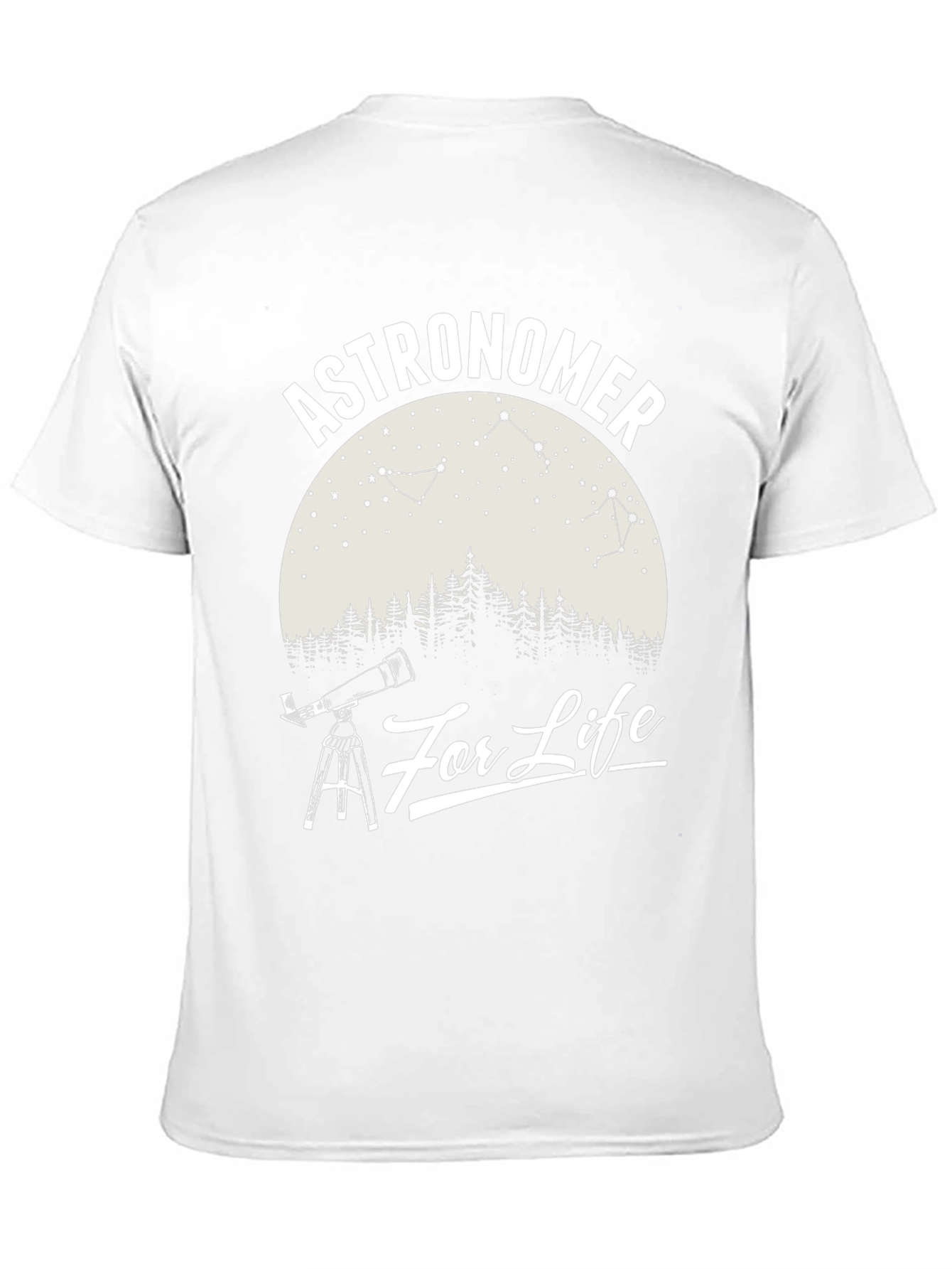 Astronomer For Life Black Graphic T-Shirt