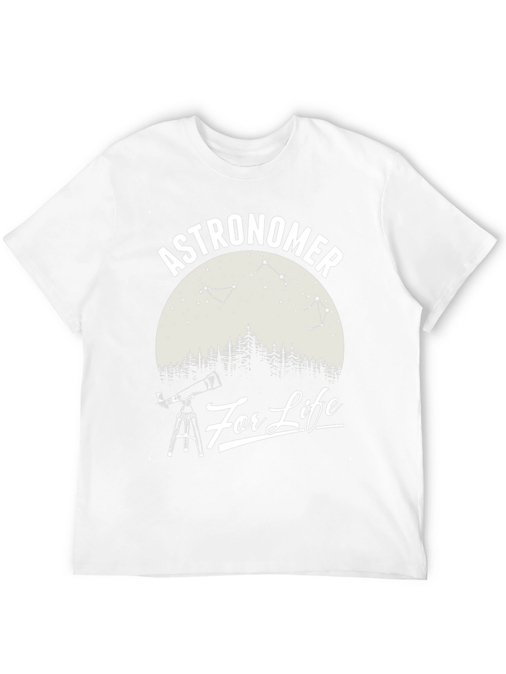 Astronomer For Life Black Graphic T-Shirt