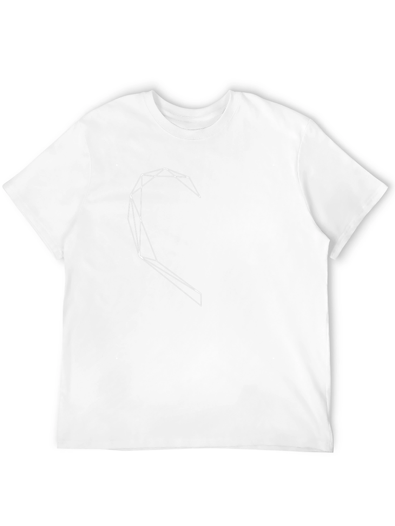 Geometric Heart Graphic Black T-Shirt