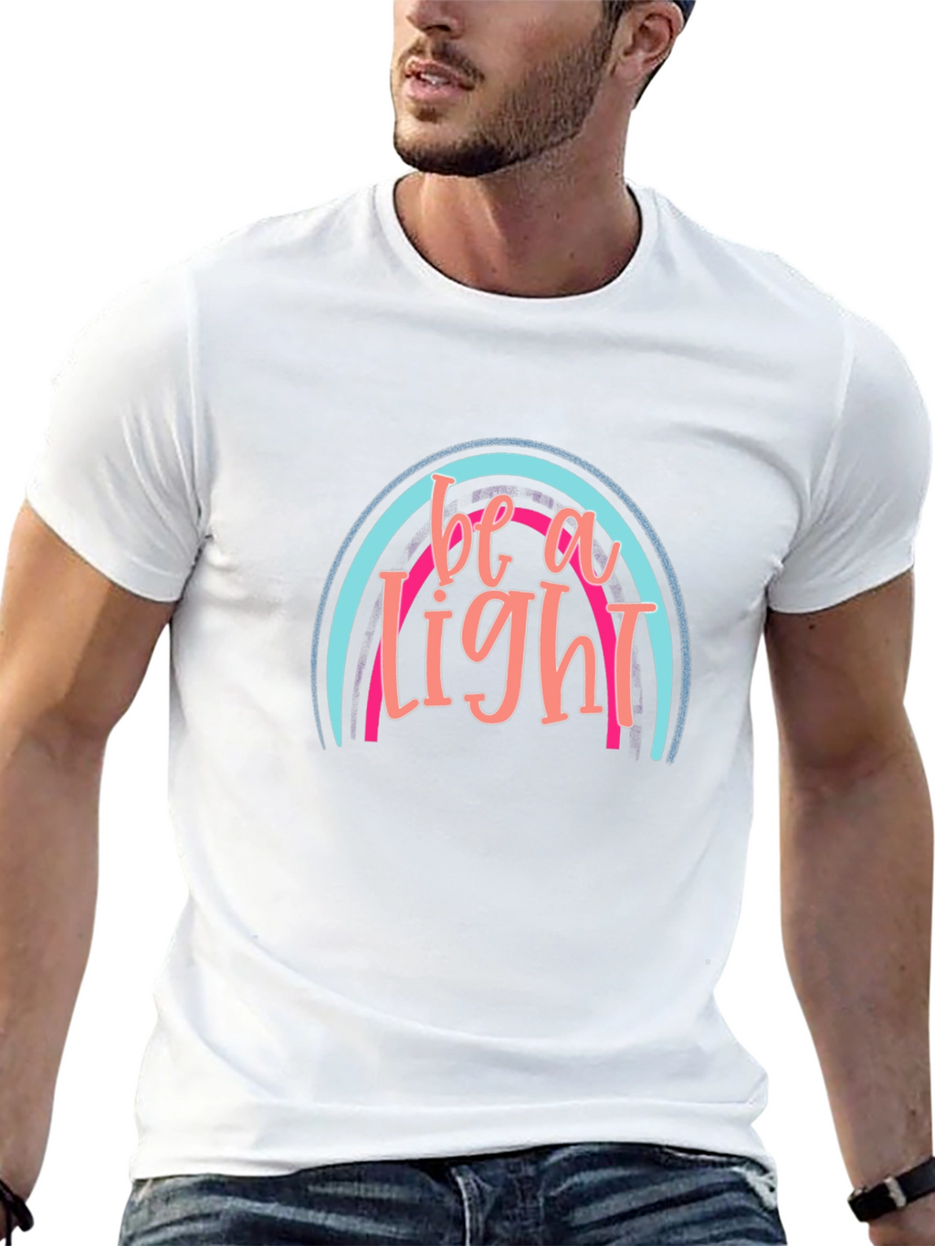 Be A Light Graphic T-Shirt - Trendy Design