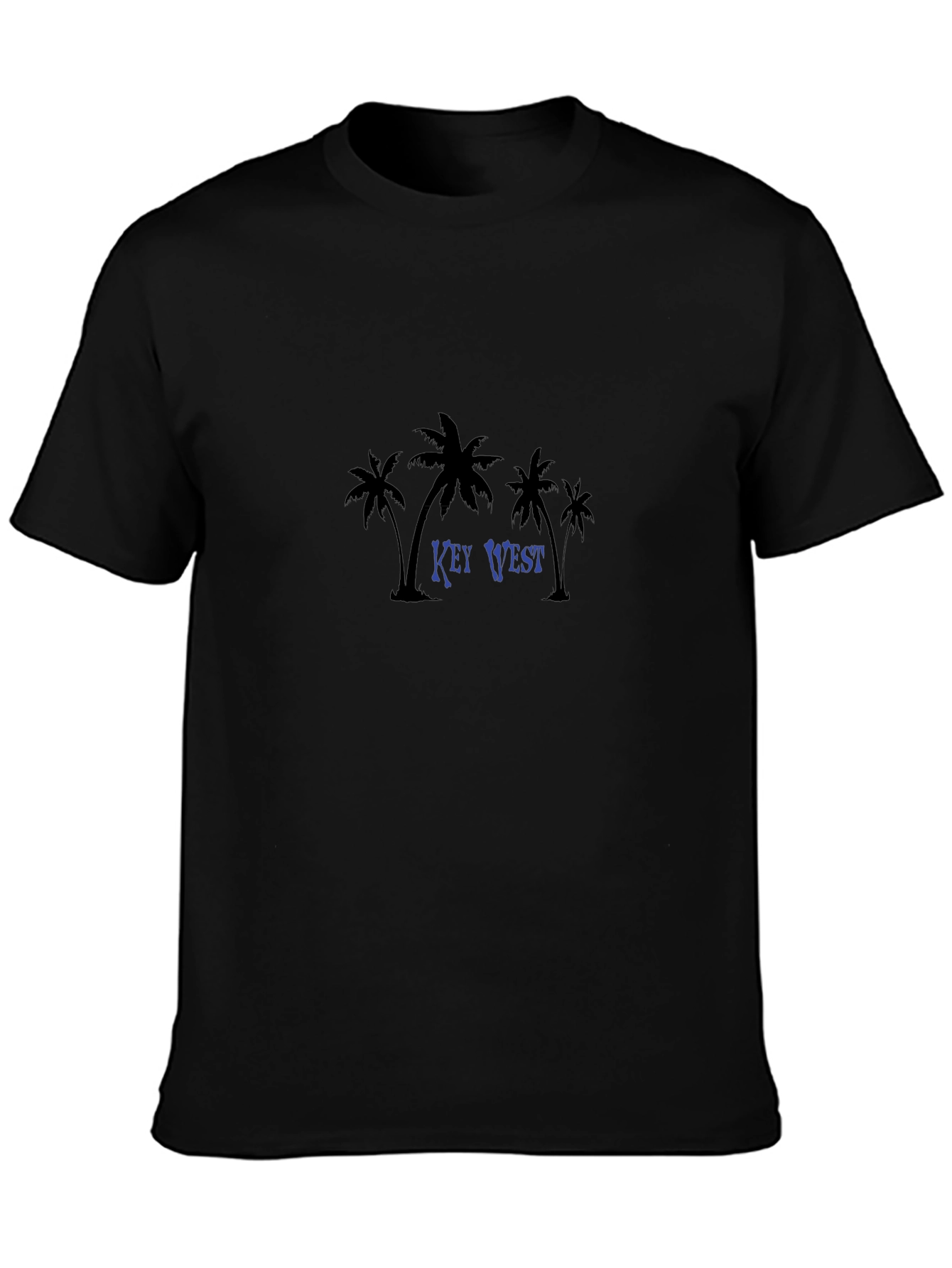 Key West Palm Tree Graphic Tee - Black