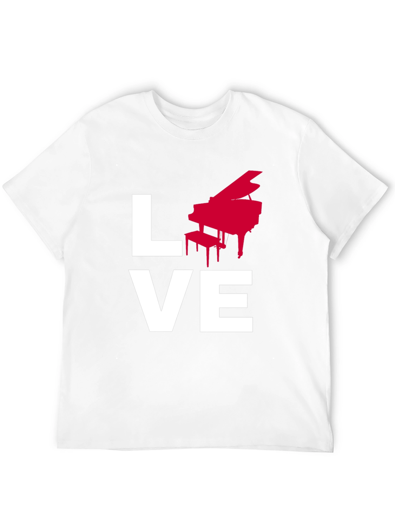 Love Piano Music Graphic T-Shirt