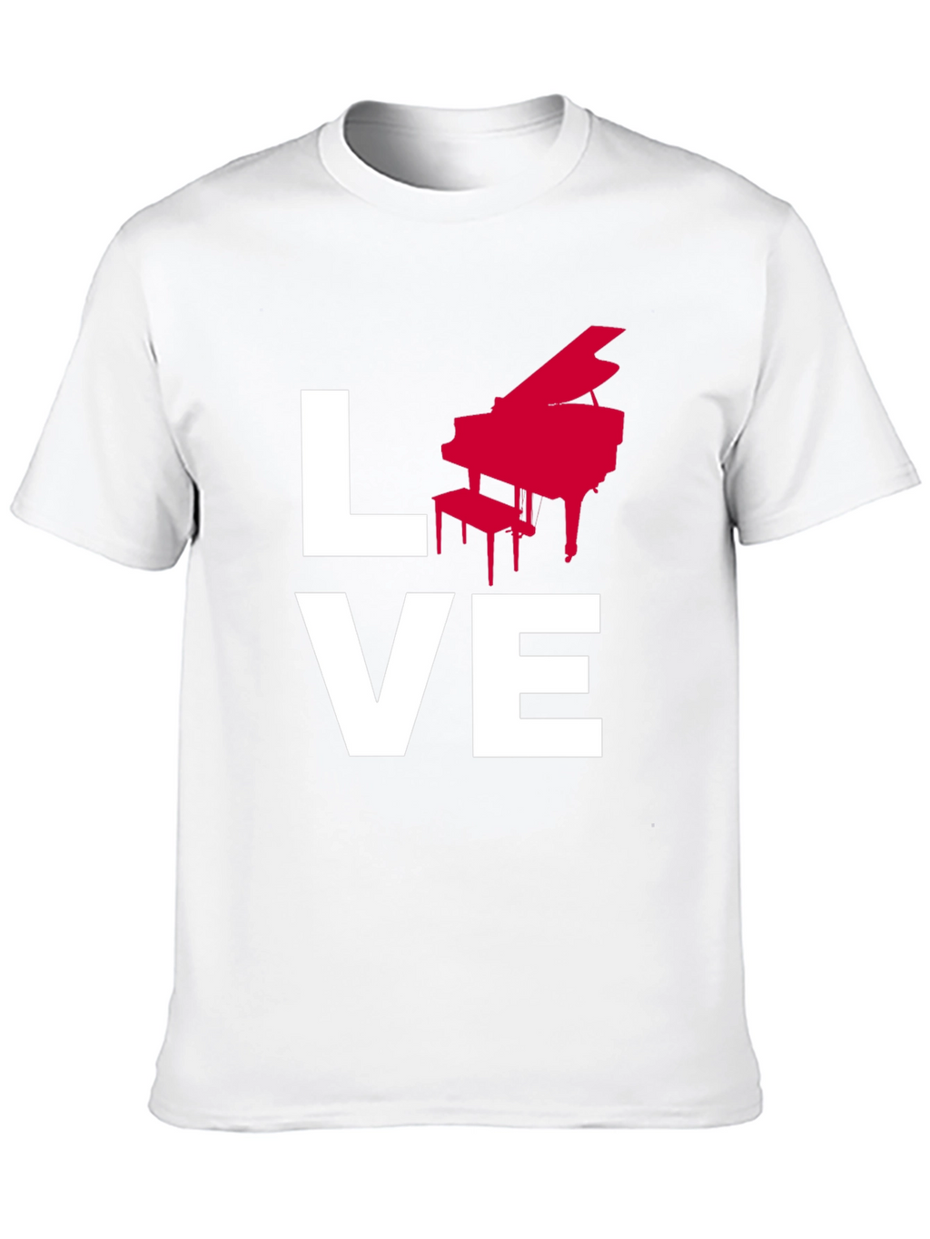 Love Piano Music Graphic T-Shirt