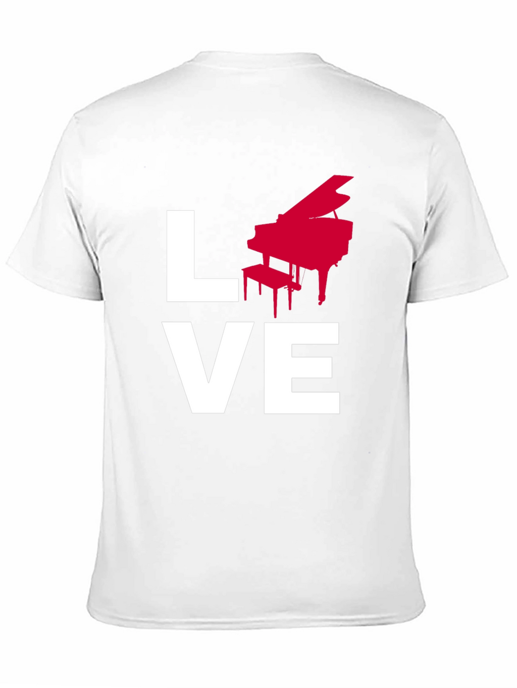 Love Piano Music Graphic T-Shirt