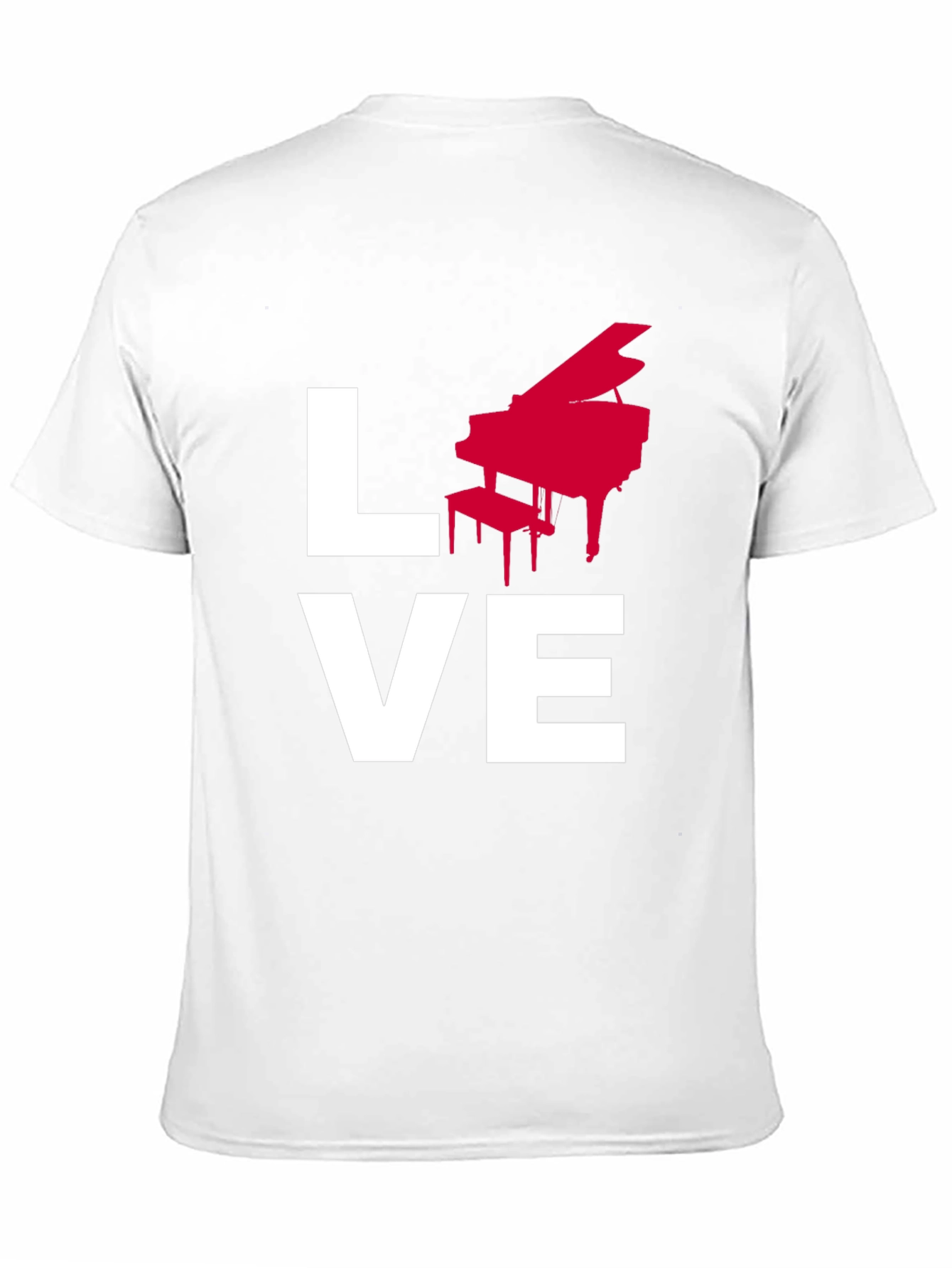 Love Piano Music Graphic T-Shirt