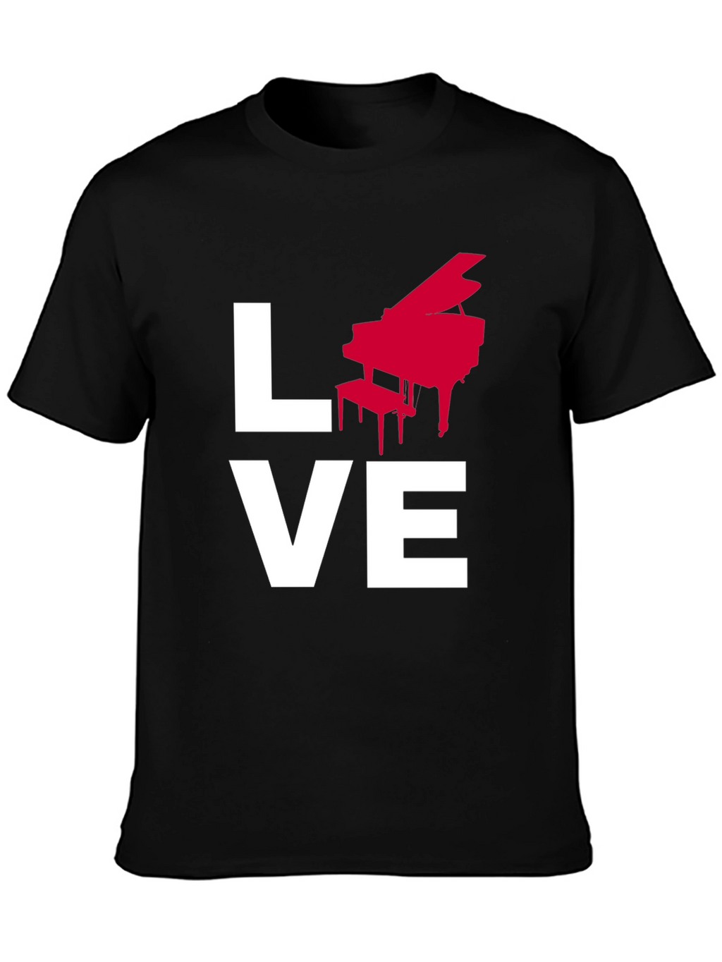 Love Piano Music Graphic T-Shirt