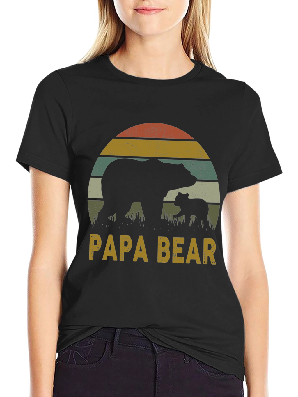 Papa Bear Graphic Tee - Fathers Day Gift