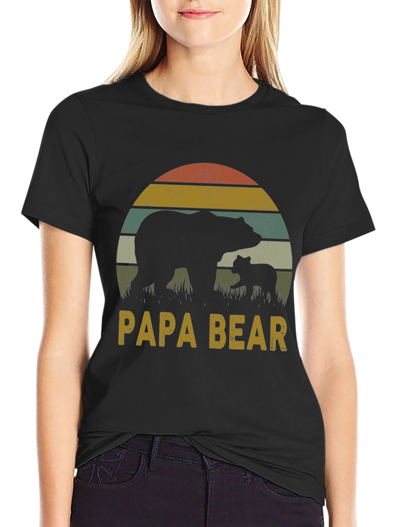 Papa Bear Graphic Tee - Fathers Day Gift