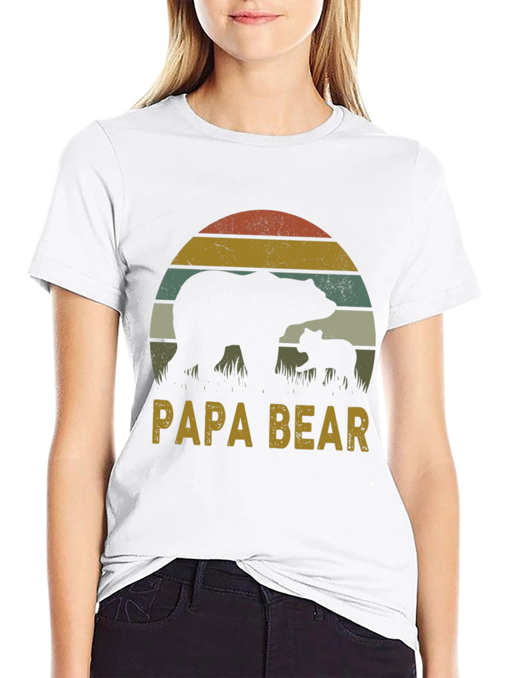 Papa Bear Graphic Tee - Fathers Day Gift