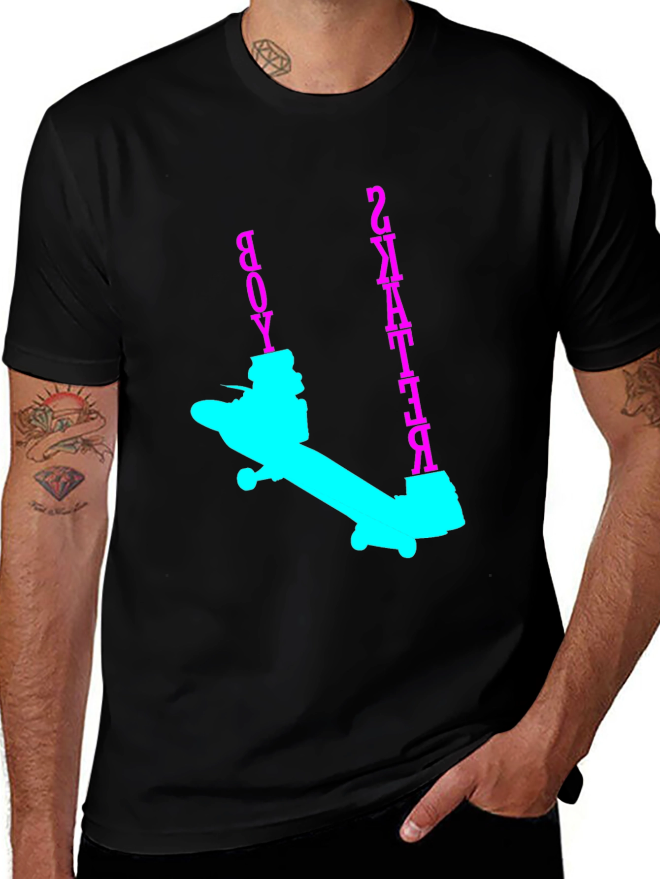 Skater Boy Graphic Tee - Bold & Edgy