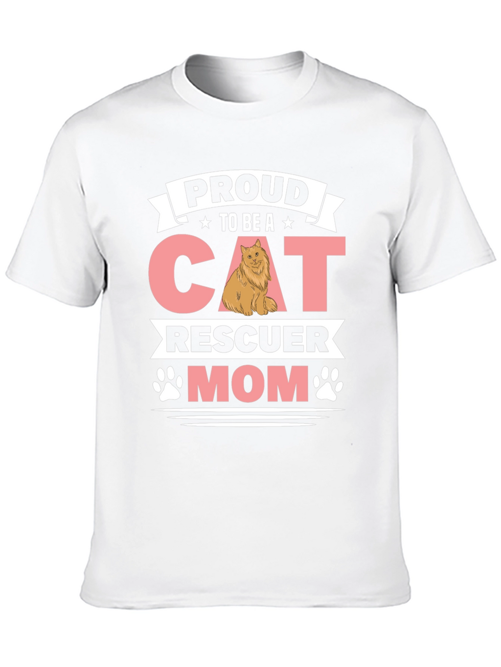 Proud Cat Rescuer Mom T-Shirt