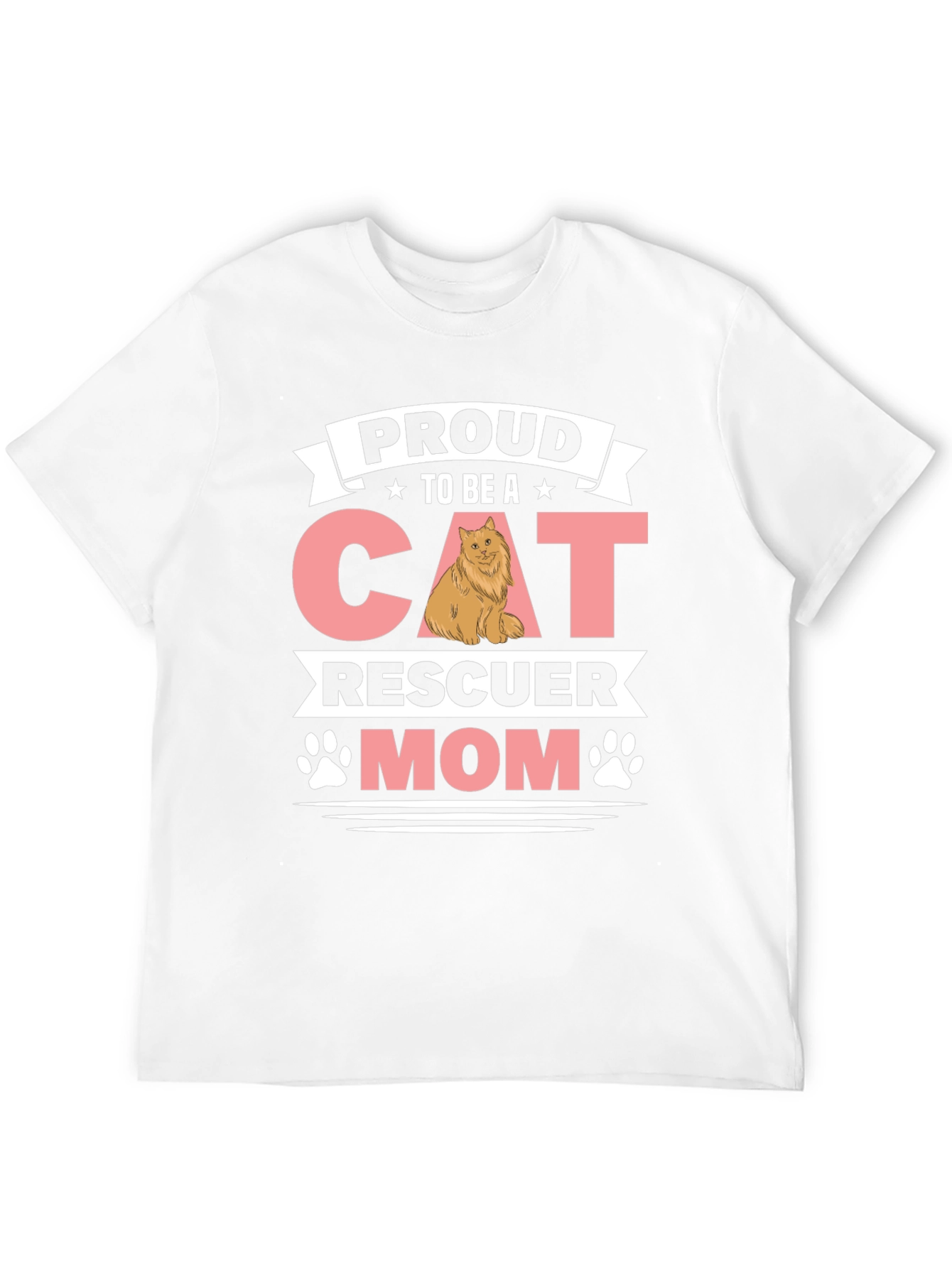 Proud Cat Rescuer Mom T-Shirt