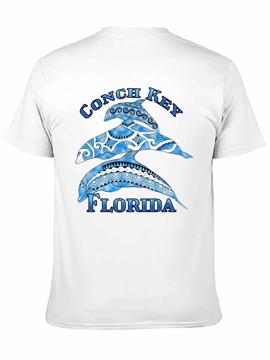 Conch Key Florida Dolphin Graphic T-Shirt