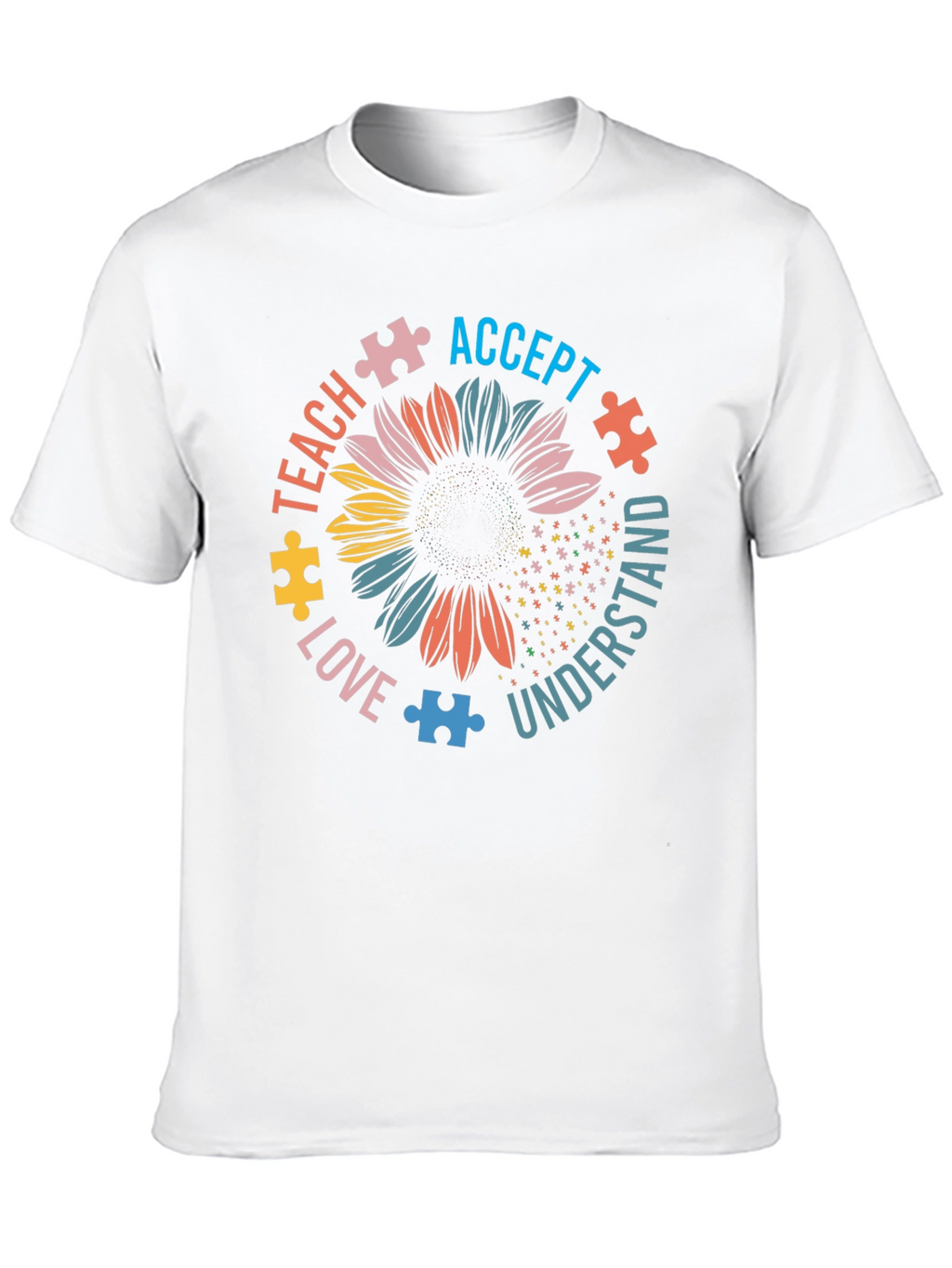 Autism Awareness Sunflower Graphic Tee