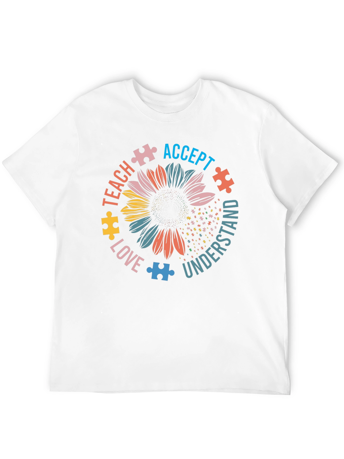 Autism Awareness Sunflower Graphic Tee