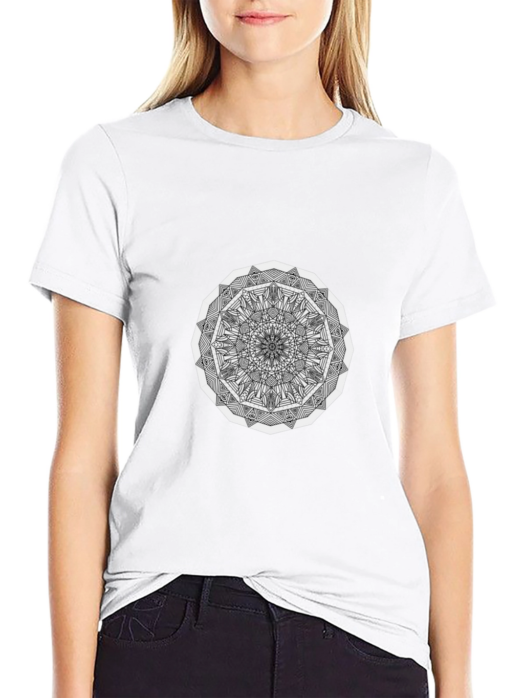 Mandala Graphic Black T-Shirt