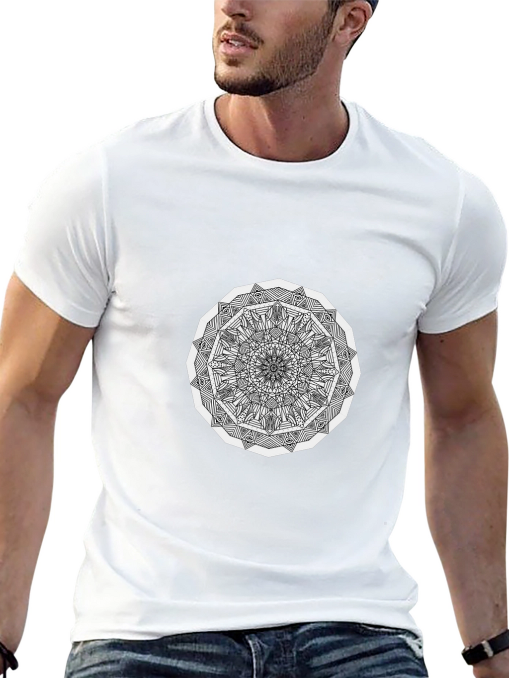 Mandala Graphic Black T-Shirt