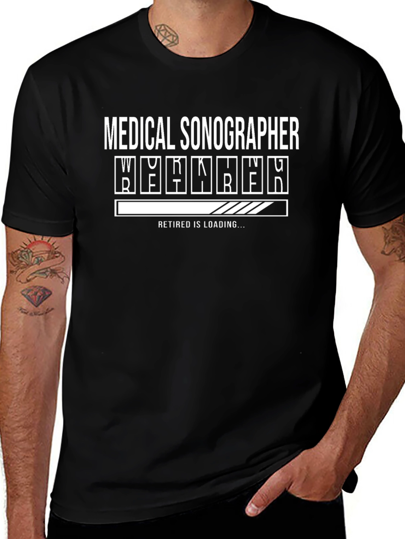 Medical Sonographer Retirement Loading T-Shirt