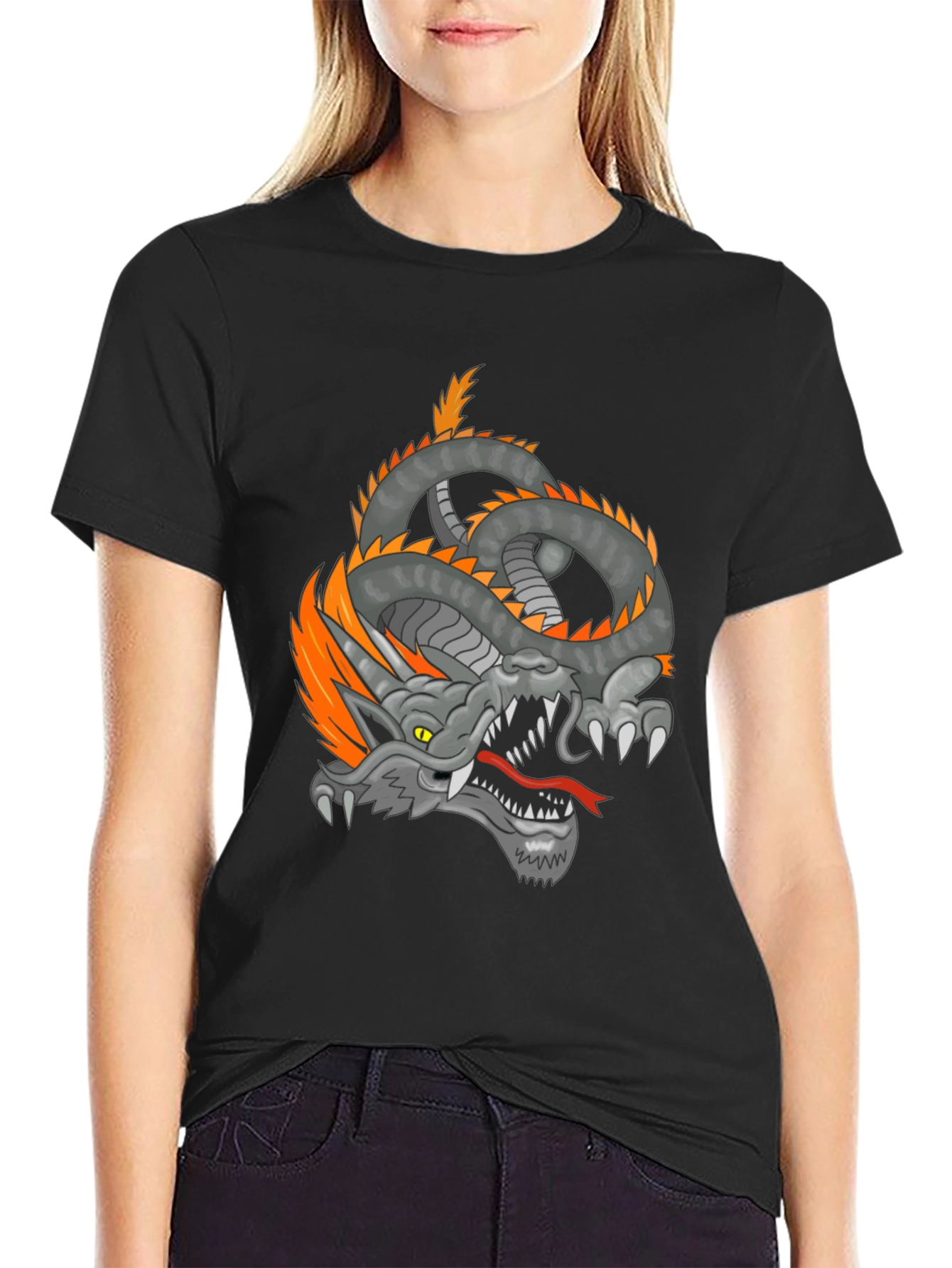 Dragon Graphic Tee - Mens Black T-Shirt