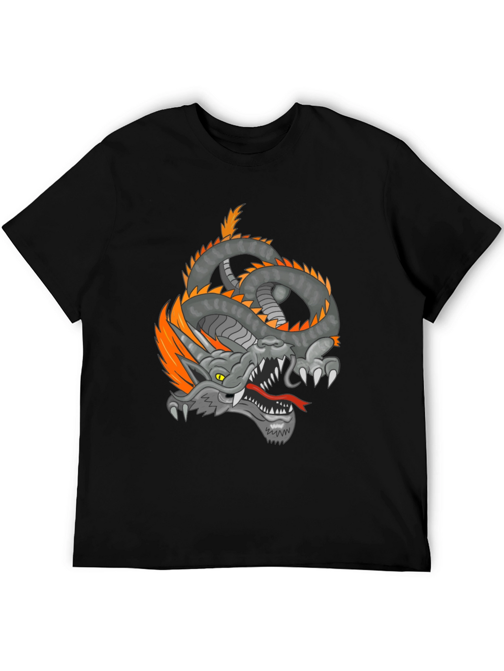 Dragon Graphic Tee - Mens Black T-Shirt