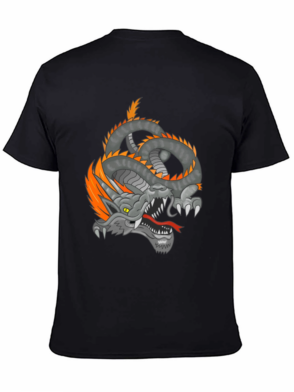 Dragon Graphic Tee - Mens Black T-Shirt