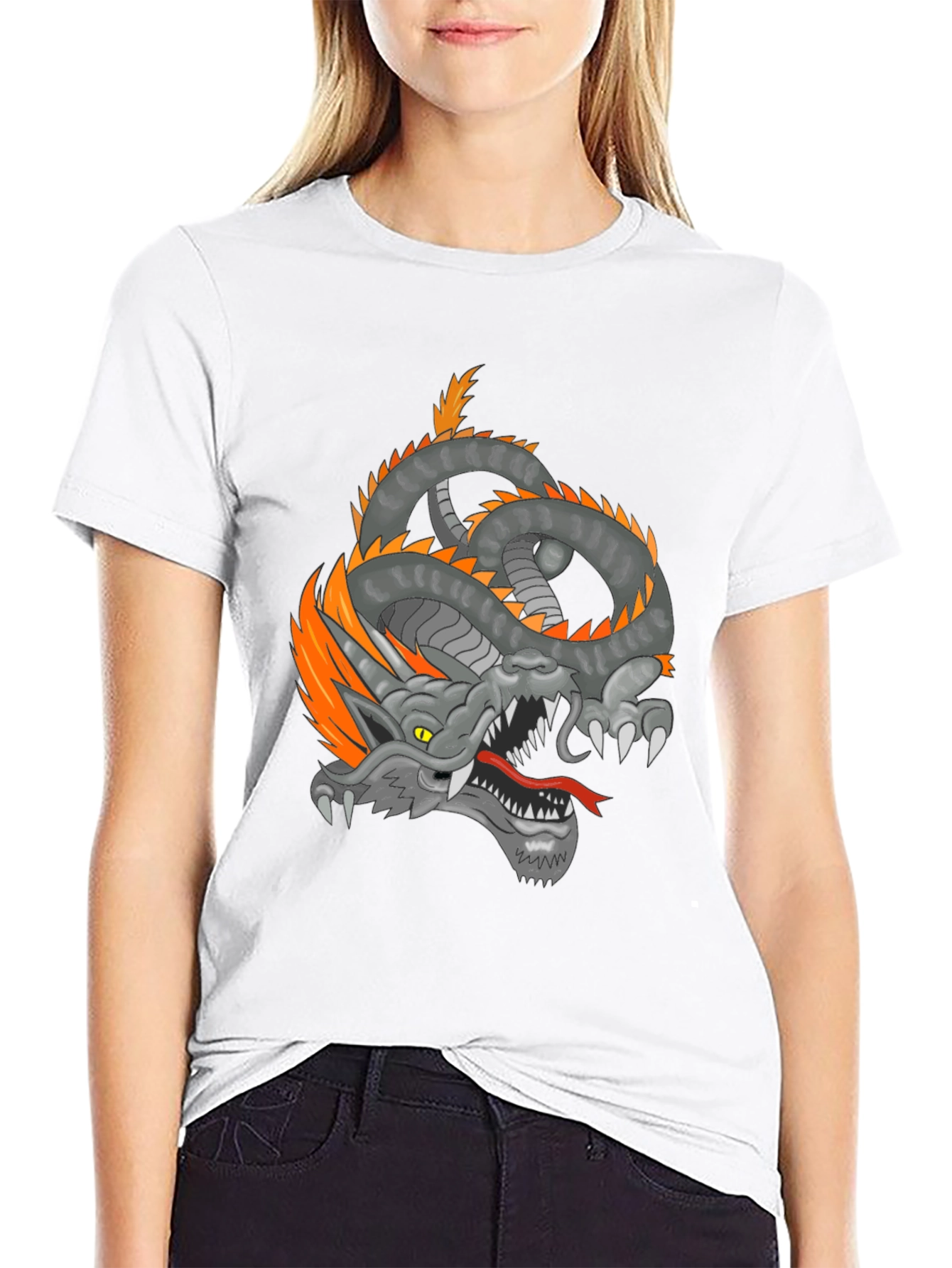 Dragon Graphic Tee - Mens Black T-Shirt