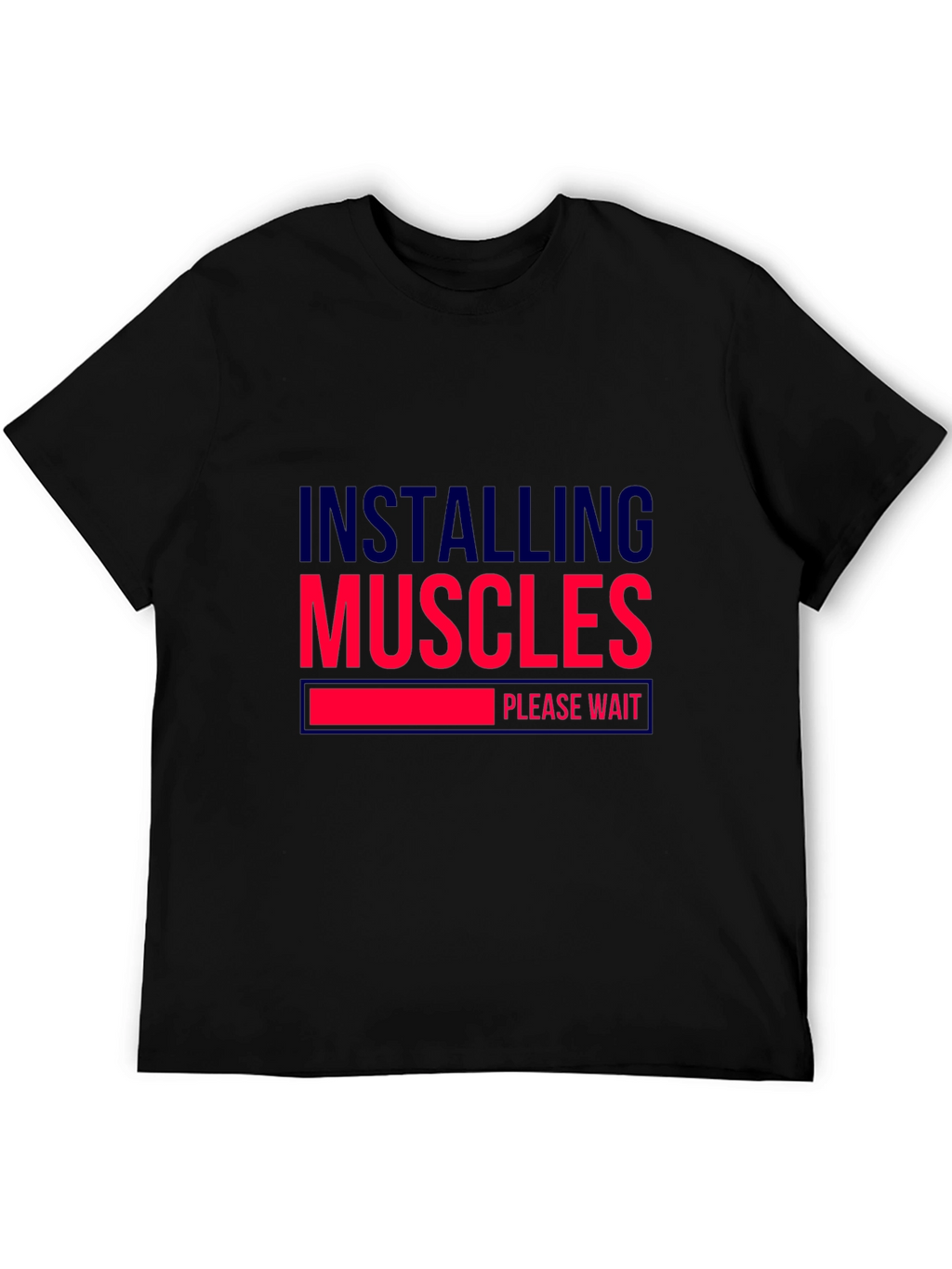 Installing Muscles Black Graphic Tee