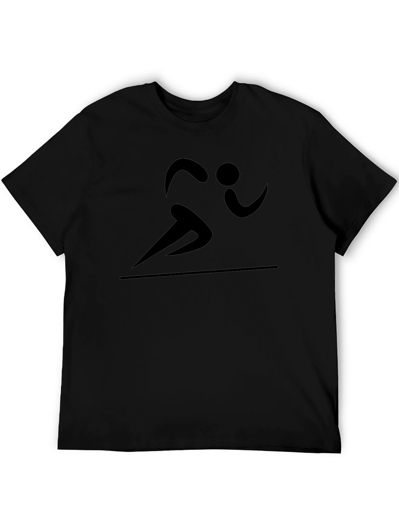 Running Figure Graphic Tee - Black