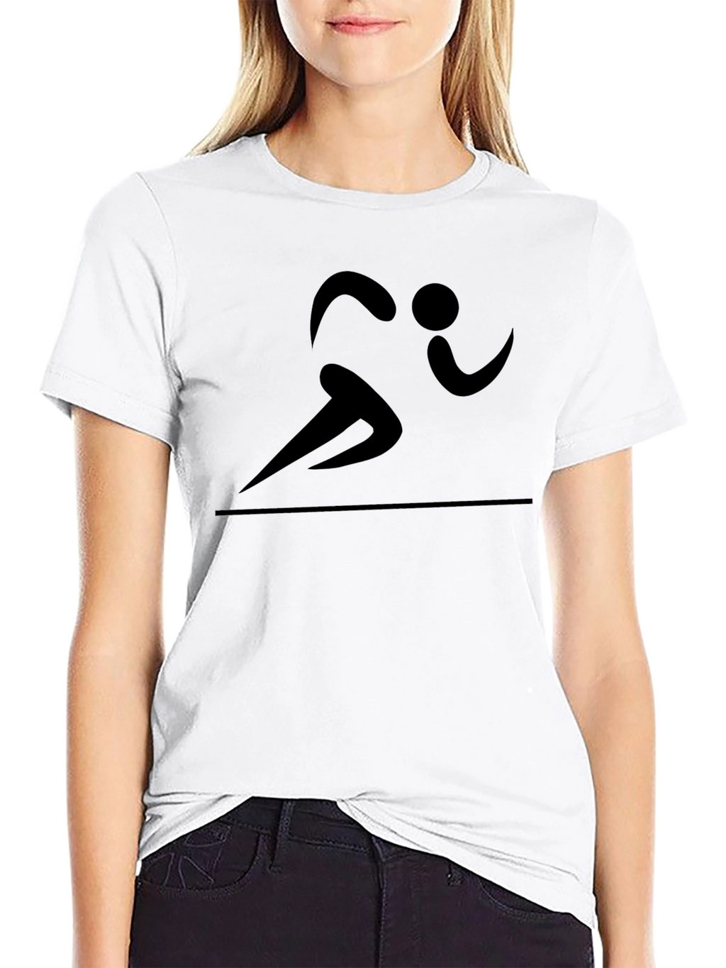 Running Figure Graphic Tee - Black