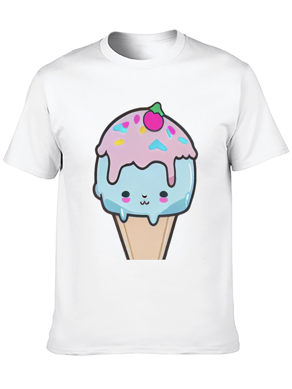 Kawaii Ice Cream Graphic Tee - Fun & Unique!