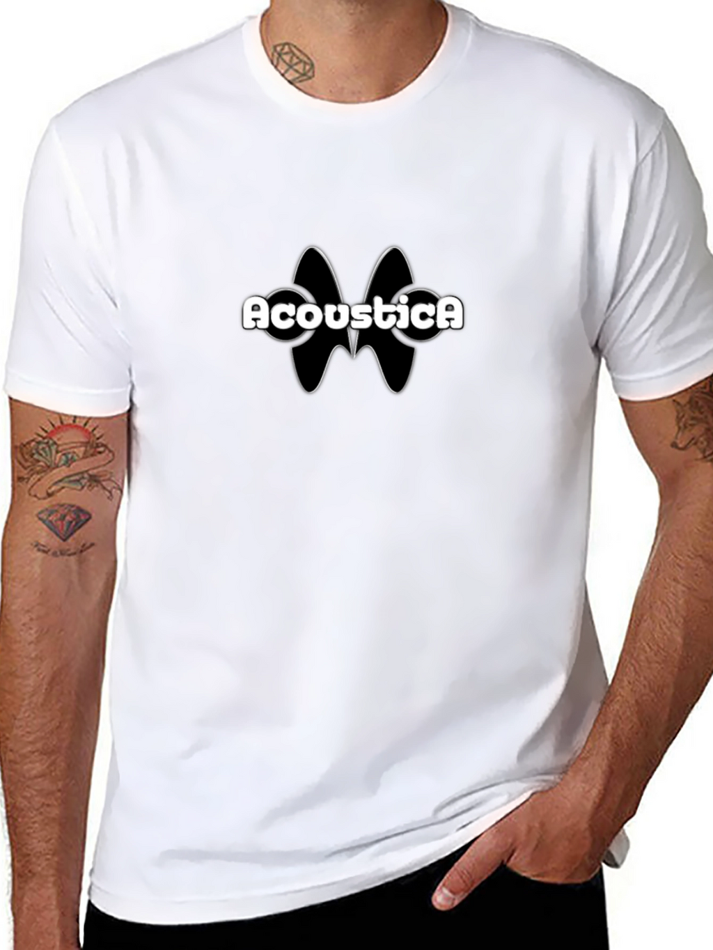Acoustica Graphic T-Shirt - Classic Black Tee