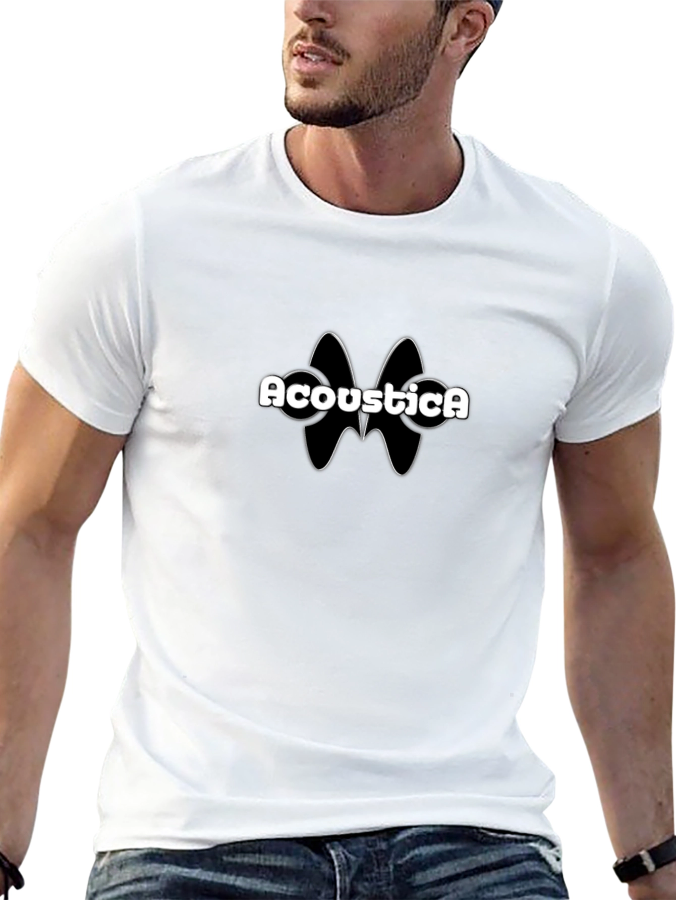 Acoustica Graphic T-Shirt - Classic Black Tee
