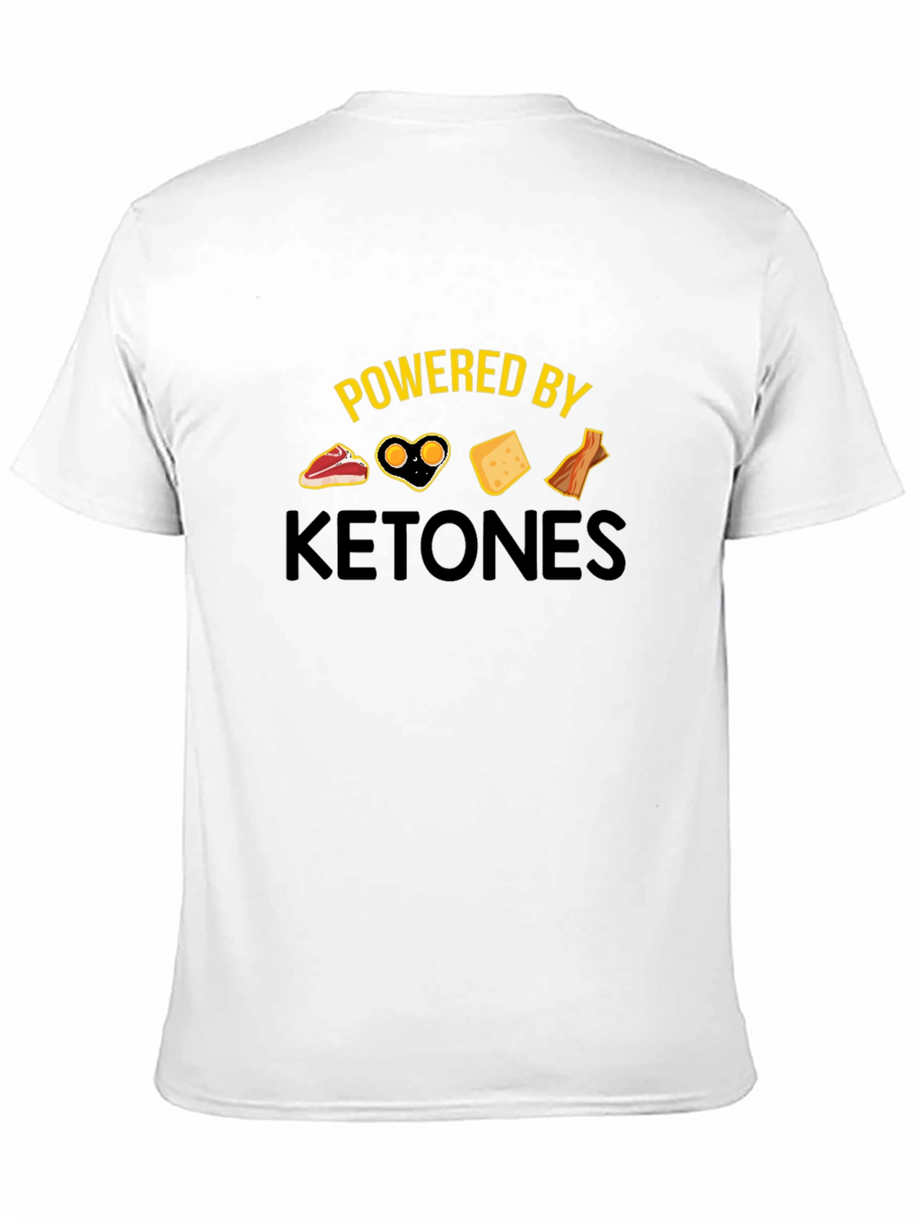 Powered by Ketones Black T-Shirt - Keto Diet Apparel